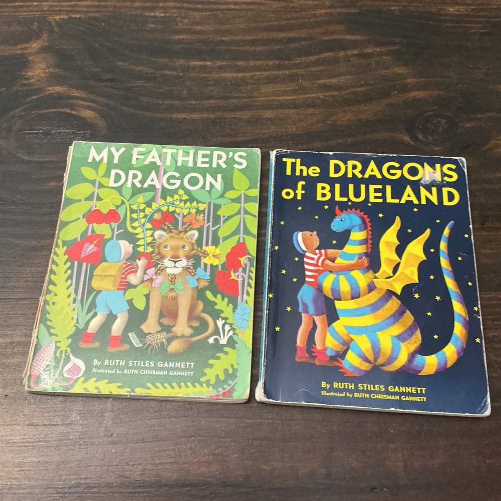 My Father's Dragon & The Dragons of Blueland Ruth Stiles Gannett Paperback Set